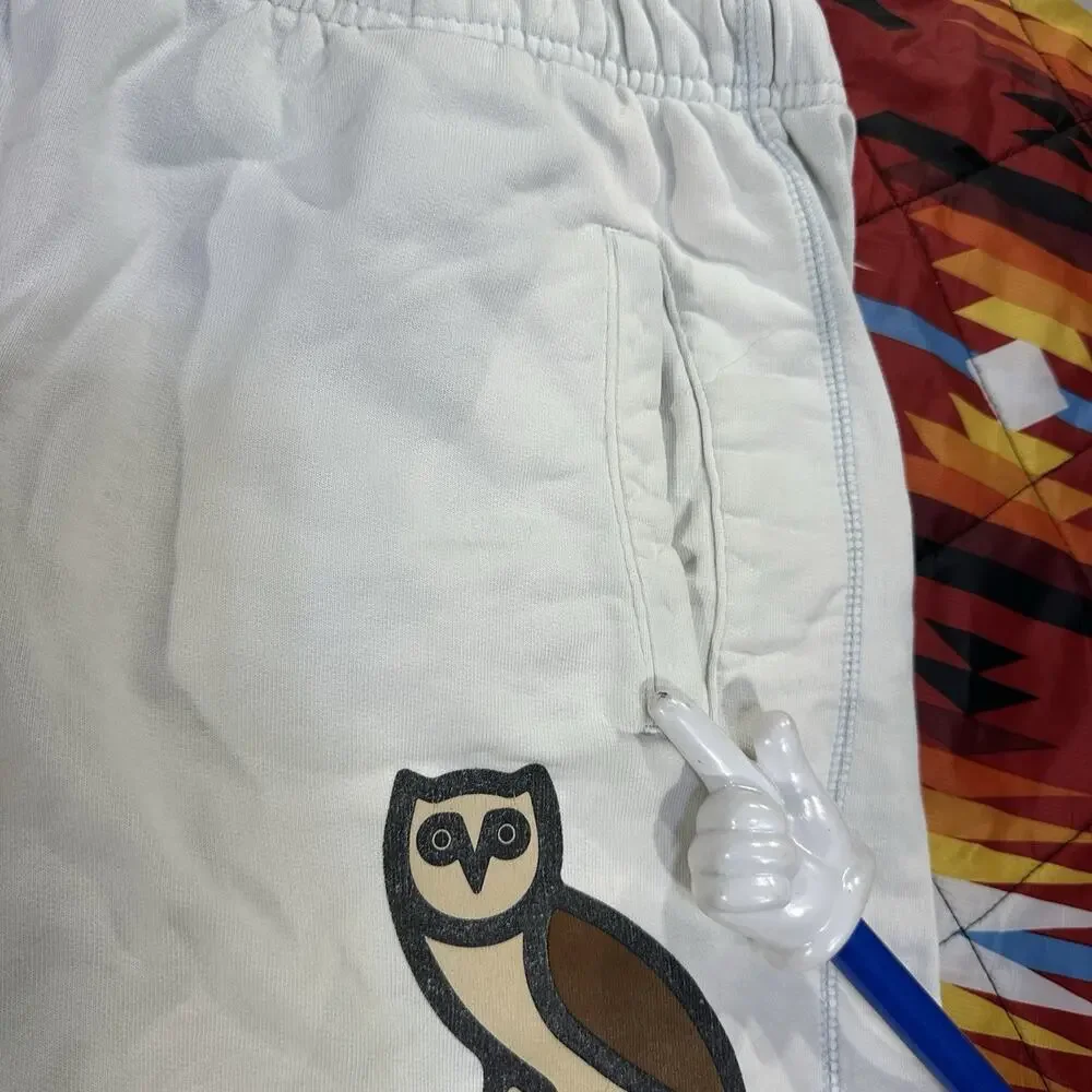 OVO Octobers Very Own Sweat Shorts Mens Sz XL Gray Drawstring Drake Rapper